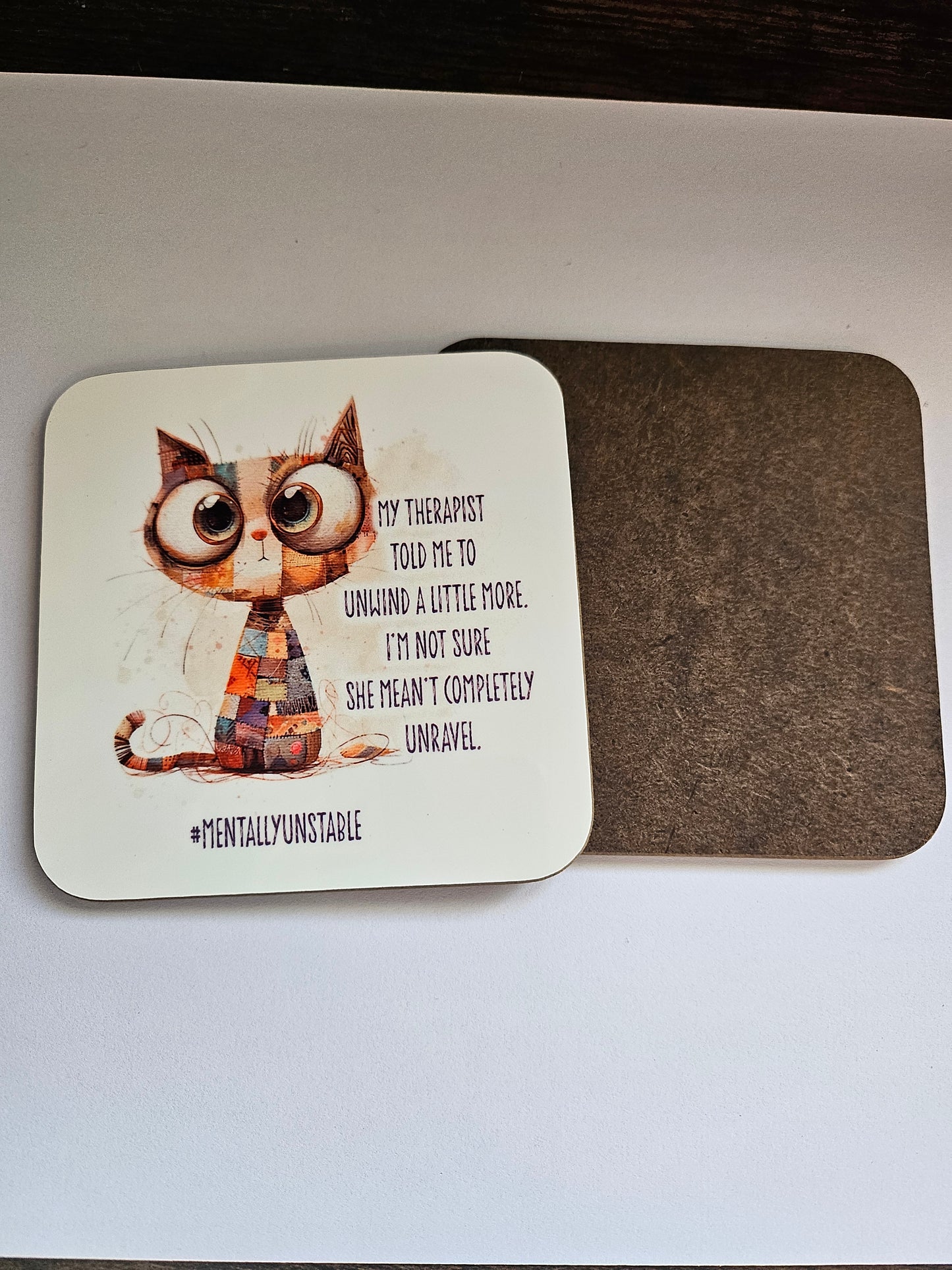 #MentallyUnstable Cat Coaster